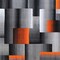 Flash Furniture Orange 6' x 9' Modern Color Blocked Area Rug ACD-RGTRZ861-69-OR-GG - alternate 4